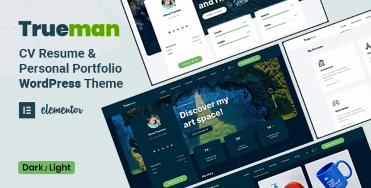 Trueman - Personal Portfolio WordPress Theme