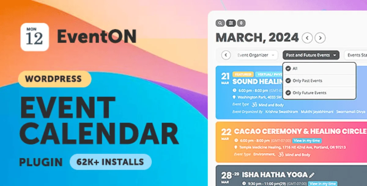 EventOn - WordPress Event Calendar Plugin