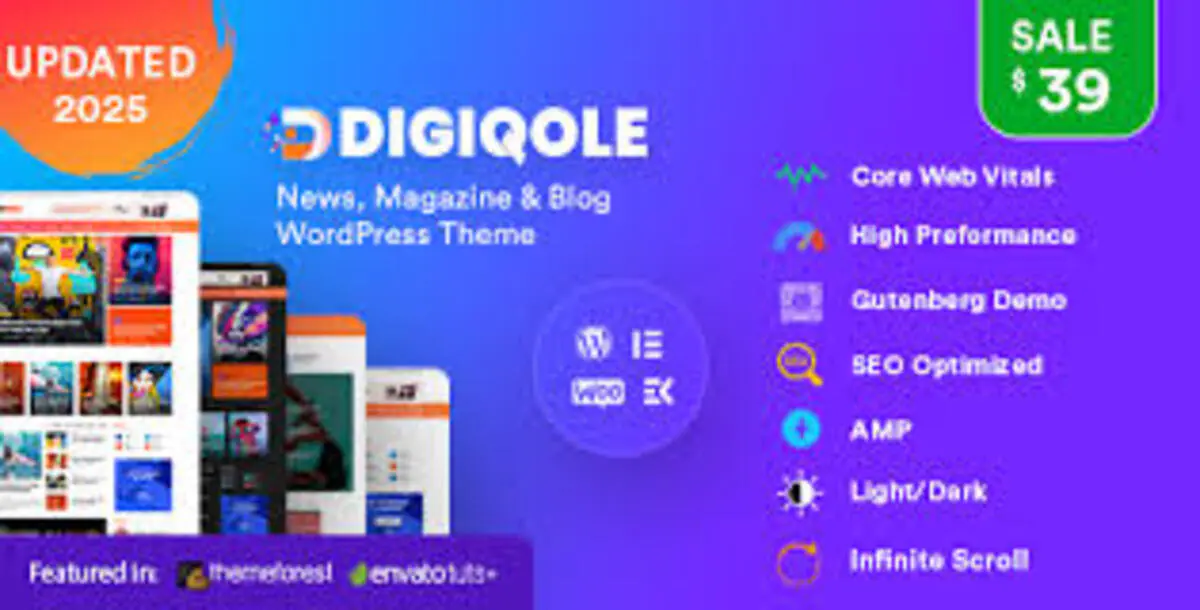 Digiqole – News Magazine WordPress Theme