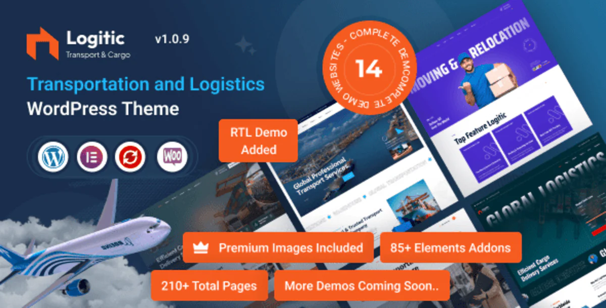 Logitic – Transportation & Logistics WordPress Theme