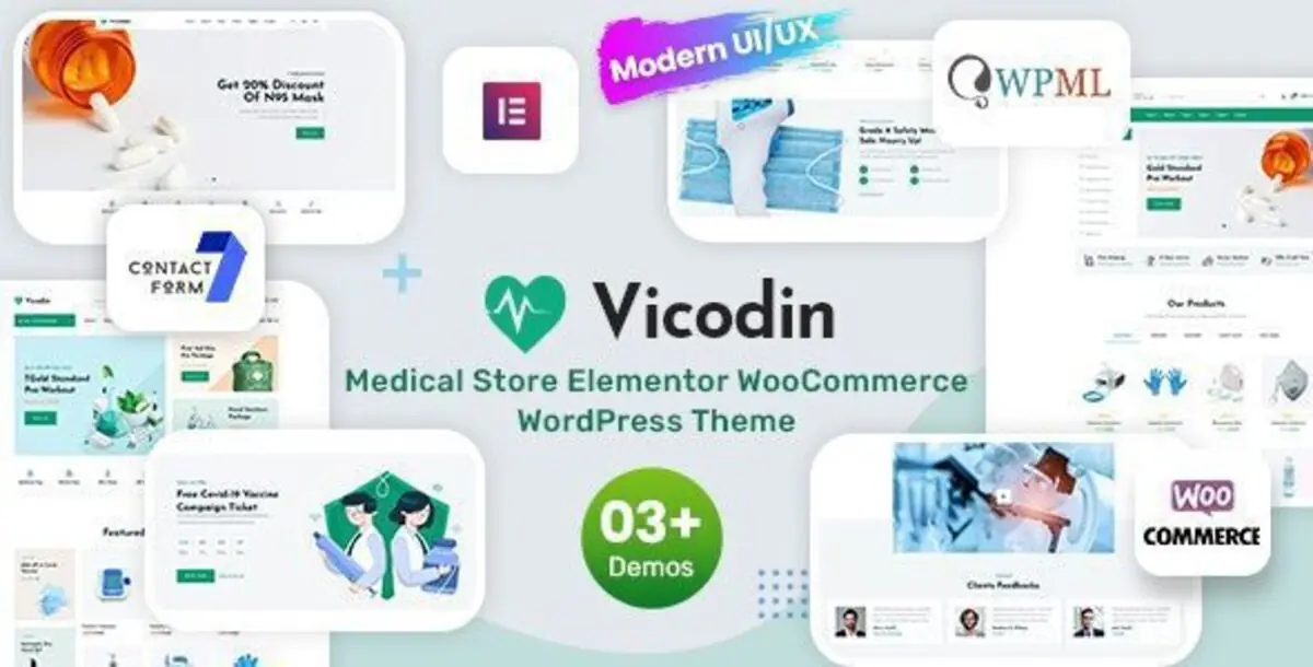 Vicodin 1.1 – Medical Store WordPress Themes 1